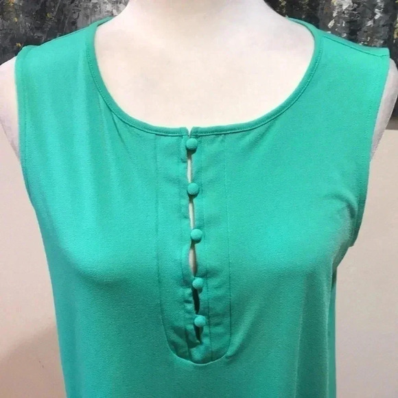 Banana Republic Button Front Round Hem Tank Top-Size M - Picture 5 of 7